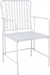 Chair JASMINE antique white metal