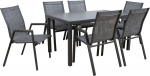 Garden furniture set DELGADO table and 6 chairs