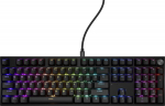 GNS Genesis Thor 404 czarna RGB Gateron Yellow Pro - mechanical keyboard | Qwerty | USB | 11 multimedia keys | backlight RGB | Gateron Yellow Pro | Hot Swap