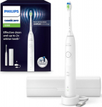Philips Series 5500 HX7110/02 Rechargeable toothbrush, adult, Sonic toothbrush, Daily care, Whitening, 62000 Movements pro Minute, Wei&szlig;, 2 min, 4 x 30 sec