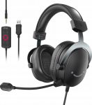 Fifine Microphone Fifine H9 surround sound 7.1 black on-ear studio headphones with microphone
