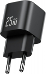 USAMS Charger JC Series CC289 25W GaN Fast Charger USB-C czarna