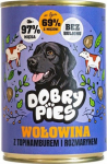 DOBRY PIES Beef with Jerusalem artichoke and rosemary - wet dog food - 400g