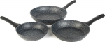 Salter BW11459BRMFOB Megastone Thermo Collar 3-Piece Frying Pan Set - 20/24/28cm