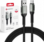 Kabel USB ForCell USB-A - USB-C 0.5 m Czarny