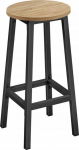 LEOBERT Bar stool - sonoma oak / black legs