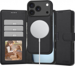 Kaitse&uuml;mbris kaanega Wallet MagSafe, Apple iPhone 17 Pro Max, must, Tech-Protect