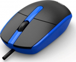Mysz C-Tech C-TECH Myś WM-10, czarno-niebieska, USB