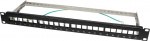 Logilink Keystone Patchpanel 19", 24 Module, leer, schw