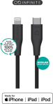 eSTUFF INFINITE (GRS) USB-C to, Lightning Cable MFI 1m Black