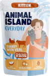 ANIMAL ISLAND Everyday Kitten Turkey with veal in broth - wet cat food - 85g