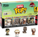 Funko Bitty Pop! 4-Pack: Jurassic Park - John Hammond, Tyrannosaurus, Fossil, Stygimoloch, Velociraptor Vinyl Figures