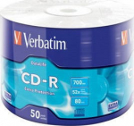 Verbatim CD-R 52x 700MB 50P SP Extra Protection Wrap 43787