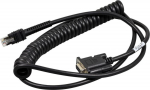 Zebra connection cable, RS-232 - Connection cable, RS-232, length: 2.7 m, coiled, power on PIN 9, TxD on PIN 2