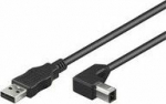 MicroConnect USB2.0 A-B 2m M-M, Angled