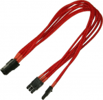 Nanoxia Kabel PCI-E 6- auf 6+2-Pin, 30 cm, Single, rot