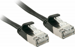 LINDY Patchkabel Cat6A U/FTP Flat band black 2.00m