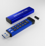 iStorage - datAshur Pro 4GB - USB3.0 - Alu - Military Grade, XTS-AES 256-bit HW encryption, FIPS 140-2 L3 - Waterproof - boot de