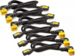 APC POWER CORD KIT (6 EA), LOCKING, C13 TO C14 (90 DEGREE), 0.6M