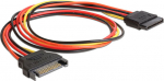 DELOCK Power cable SATA 15Pin -> SATA 15Pin St/Bu 0.50m