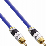 Cable InLine RCA (Cinch) - RCA (Cinch) 0.5m niebieski (89850P)