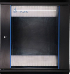 Extralink 12U 600x600 Black Wall-Mounted Rack Cabinet