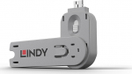 LINDY key for USB Typ A Port Schloss wei&szlig;
