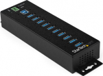 StarTech.com 10PT IND. USB3 HUB, EXT POWER ADPTR ESD 350W SURGE P