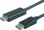 Cable PremiumCord DisplayPort - HDMI 3m czarny (kportadk04-03)