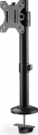 Digitus Single column desk holder 1xLCD max. 32 cale max. 8kg tilt-and-swivel black
