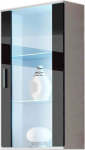 Cama MEBLE Cama hanging display cabinet SOHO white/black gloss