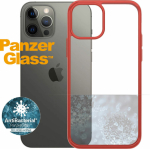 Kaitse&uuml;mbris ClearCase, Apple iPhone 12 / 12 Pro, punane / l&auml;bipaistev, PanzerGlass