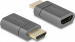 Delock HDMI adapter - HDMI male detachable and magnetic to HDMI male - Anthrazit - 8K60Hz (7680 x 4320)