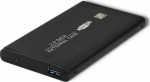 QOLTEC 51856 External Hard Drive Case HDD/SSD 2.5inch SATA3 USB 2.0 Black
