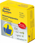 Avery Zweckform Circles with symbols for marking, 'Thumb', 250 szt./roll, O19 mm, Avery Zweckform, YELLOW BLUE