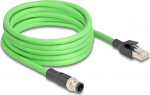 Delock Netzwerkkabel - 4-pole M12-D (M) zu RJ-45 (M)