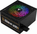GAMDIAS KRATOS M1-600B ARGB power supply EU 80+ Bronze retail - PC-/Server Netzteil