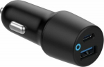 eSTUFF INFINITE Car Charger 38W. 1 x, USB-C + 1 x USB-A