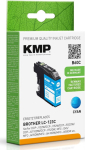 KMP Patrone Brother LC-123C 600 S. cyan remanufactured