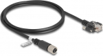 Delock Netzwerkkabel - 8-pole M12 (W) zu RJ-45 (M)