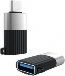 Adapter USB XO NB149-F USB-A - USB-C Czarny (8_2256898)