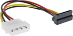 InLine SATA Stromadapterkabel an 4-Pol Molex angled top