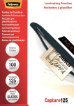Fellowes 125mik 75x105mm / 100szt - laminating foil