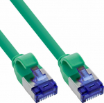 InLine&reg; Patchkabel Slim, Cat.6A, S/FTP, TPE (LSZH) flexibel, PoE, gr&uuml;n, 25m
