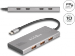 Delock Hub - 10 Gbps, with Power Delivery 80