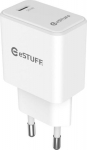 eSTUFF USB-C Charger EU PD 20W. 1 x, USB-C. White
