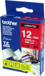Schriftbandkassette Brother 12mm rot/wei&szlig; TZE435