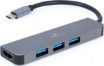 GEMBIRD Adapter USB-C HDMI Hub 3xUSB 3.0