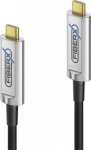PureLink | FiberX Series | USB-C - USB-C | 3.2 Gen 1 | DP Alt Mode | 15m | Svart