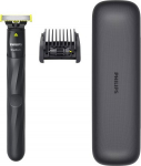 Philips One Blade QP1424/65 GiftPack Hair Shaver and Trimmer, Charcoal Grey